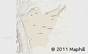 Shaded Relief 3D Map of Dera Ismail Khan, lighten