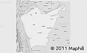 Silver Style 3D Map of Dera Ismail Khan