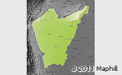Physical Map of Dera Ismail Khan, darken, desaturated