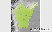 Physical Map of Dera Ismail Khan, desaturated