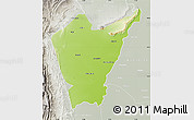 Physical Map of Dera Ismail Khan, lighten, semi-desaturated