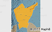 Political Map of Dera Ismail Khan, semi-desaturated