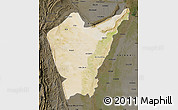 Satellite Map of Dera Ismail Khan, darken