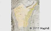 Satellite Map of Dera Ismail Khan, semi-desaturated