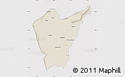 Shaded Relief Map of Dera Ismail Khan, cropped outside