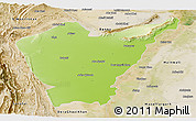 Physical Panoramic Map of Dera Ismail Khan, satellite outside