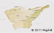Satellite Panoramic Map of Dera Ismail Khan, cropped outside
