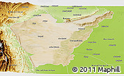 Satellite Panoramic Map of Dera Ismail Khan, physical outside