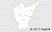 Classic Style Simple Map of Dera Ismail Khan, cropped outside