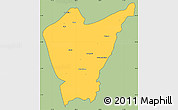 Savanna Style Simple Map of Dera Ismail Khan, cropped outside