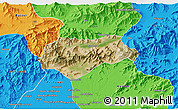 Satellite 3D Map of Malakand P.A., political outside
