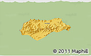 Savanna Style 3D Map of Malakand P.A., single color outside