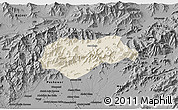 Shaded Relief 3D Map of Malakand P.A., darken, desaturated