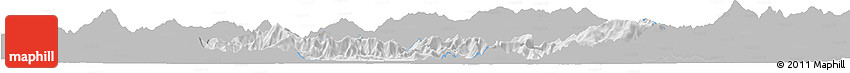 Gray Horizon Map of Malakand P.A., single color outside