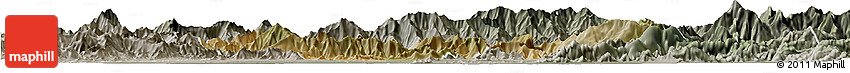 Satellite Horizon Map of Malakand P.A., semi-desaturated