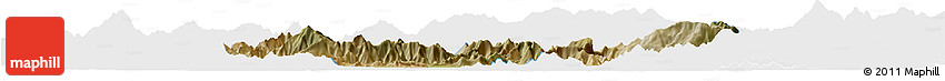 Satellite Horizon Map of Malakand P.A., single color outside