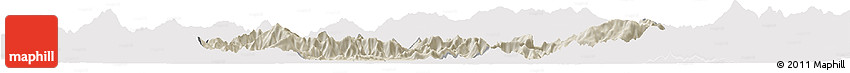 Shaded Relief Horizon Map of Malakand P.A., cropped outside