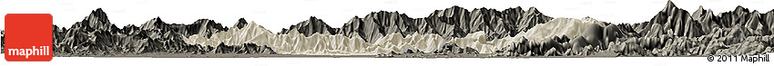 Shaded Relief Horizon Map of Malakand P.A., darken