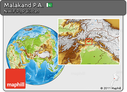 Physical Location Map of Malakand P.A.
