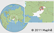 Savanna Style Location Map of Malakand P.A., highlighted country, highlighted parent region, within the entire country