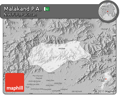 Gray Map of Malakand P.A.