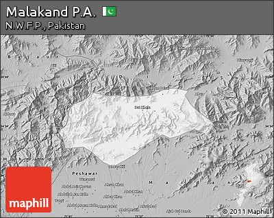 Gray Map of Malakand P.A.
