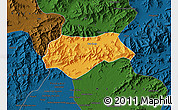 Political Map of Malakand P.A., darken