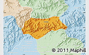 Political Map of Malakand P.A., lighten