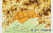 Political Map of Malakand P.A., physical outside