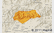 Political Map of Malakand P.A., shaded relief outside