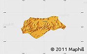 Political Map of Malakand P.A., single color outside