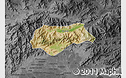 Satellite Map of Malakand P.A., darken, desaturated