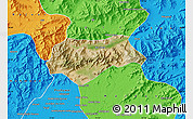 Satellite Map of Malakand P.A., political outside