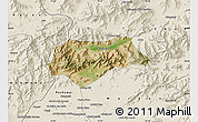 Satellite Map of Malakand P.A., shaded relief outside