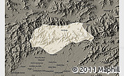 Shaded Relief Map of Malakand P.A., darken