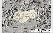 Shaded Relief Map of Malakand P.A., darken, semi-desaturated