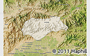 Shaded Relief Map of Malakand P.A., satellite outside
