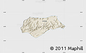 Shaded Relief Map of Malakand P.A., single color outside
