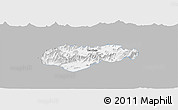 Gray Panoramic Map of Malakand P.A., single color outside