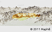 Physical Panoramic Map of Malakand P.A., lighten, semi-desaturated