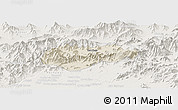 Shaded Relief Panoramic Map of Malakand P.A., lighten