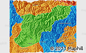 Political 3D Map of Mansehra
