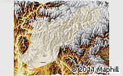 Shaded Relief 3D Map of Mansehra, physical outside