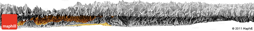 Physical Horizon Map of Mansehra, desaturated