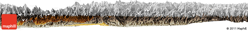 Physical Horizon Map of Mansehra, semi-desaturated