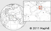 Blank Location Map of Mansehra, within the entire country