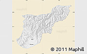 Classic Style Map of Mansehra, single color outside