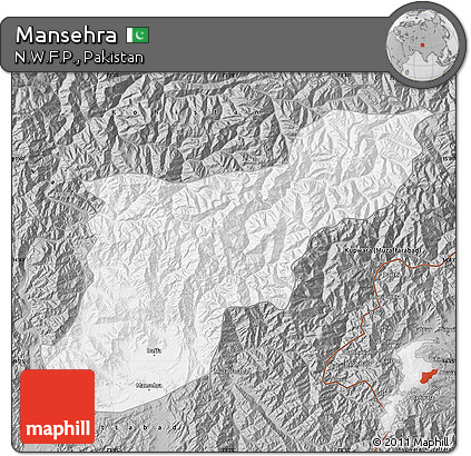 Gray Map of Mansehra