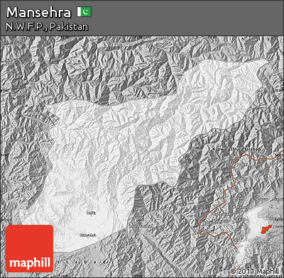 Gray Map of Mansehra