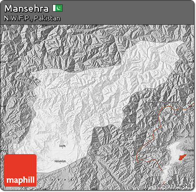 Gray Map of Mansehra